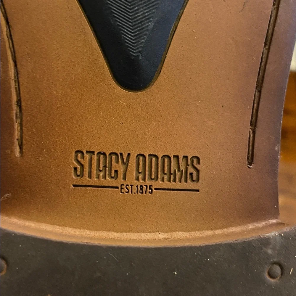 Stacey Adams Bayne Leather Cap Toe Double Monk Strap Dress Shoes Men’s Size 12M